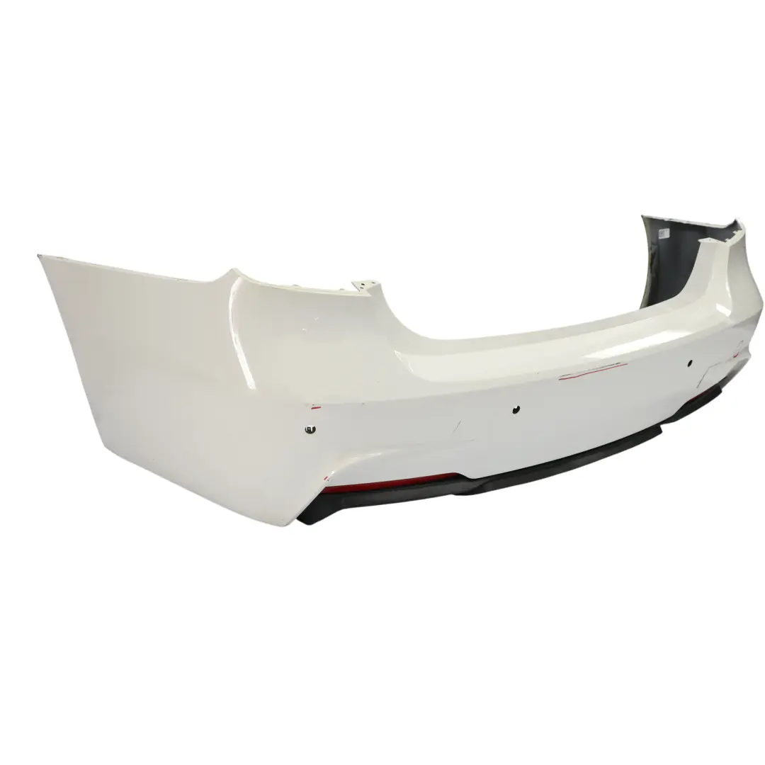 BMW F30 M Sport Rear Bumper Trim Panel PDC Alpinweiss 3 Alpine White - 300 - SKU 8056497-AW - Part number 8056497