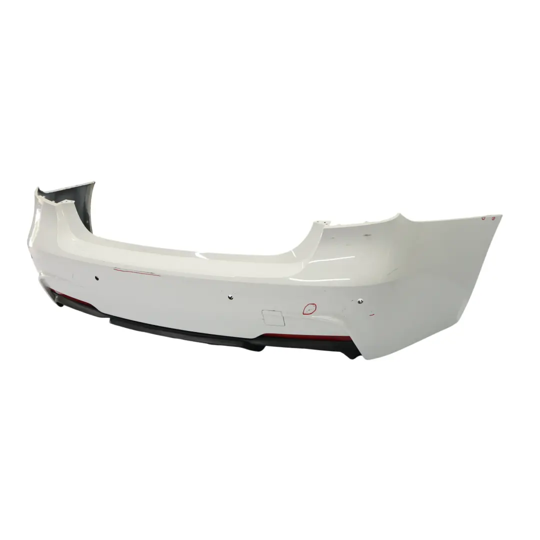 BMW F30 M Sport Rear Bumper Trim Panel PDC Alpinweiss 3 Alpine White - 300 - SKU 8056497-AW - Part number 8056497