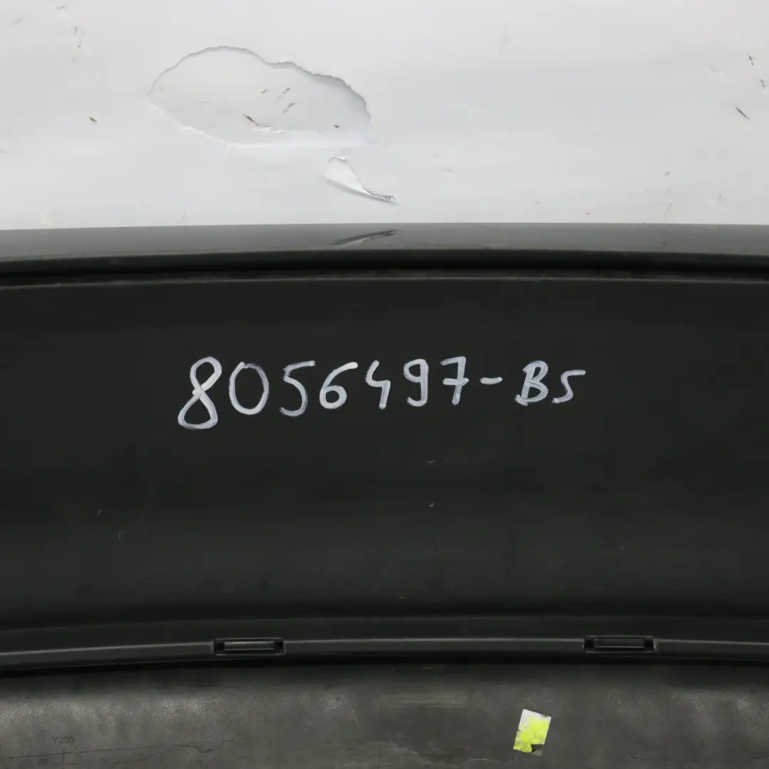 Bumper Rear M Sport Trim Panel PDC Black Sapphire Metallic - 475 to BMW F30 with Part number 8056497 BMW F30 Bumper Rear M Sport Trim Panel PDC Black Sapphire Metallic - 475 - SKU 8056497-BS - Part number 8056497