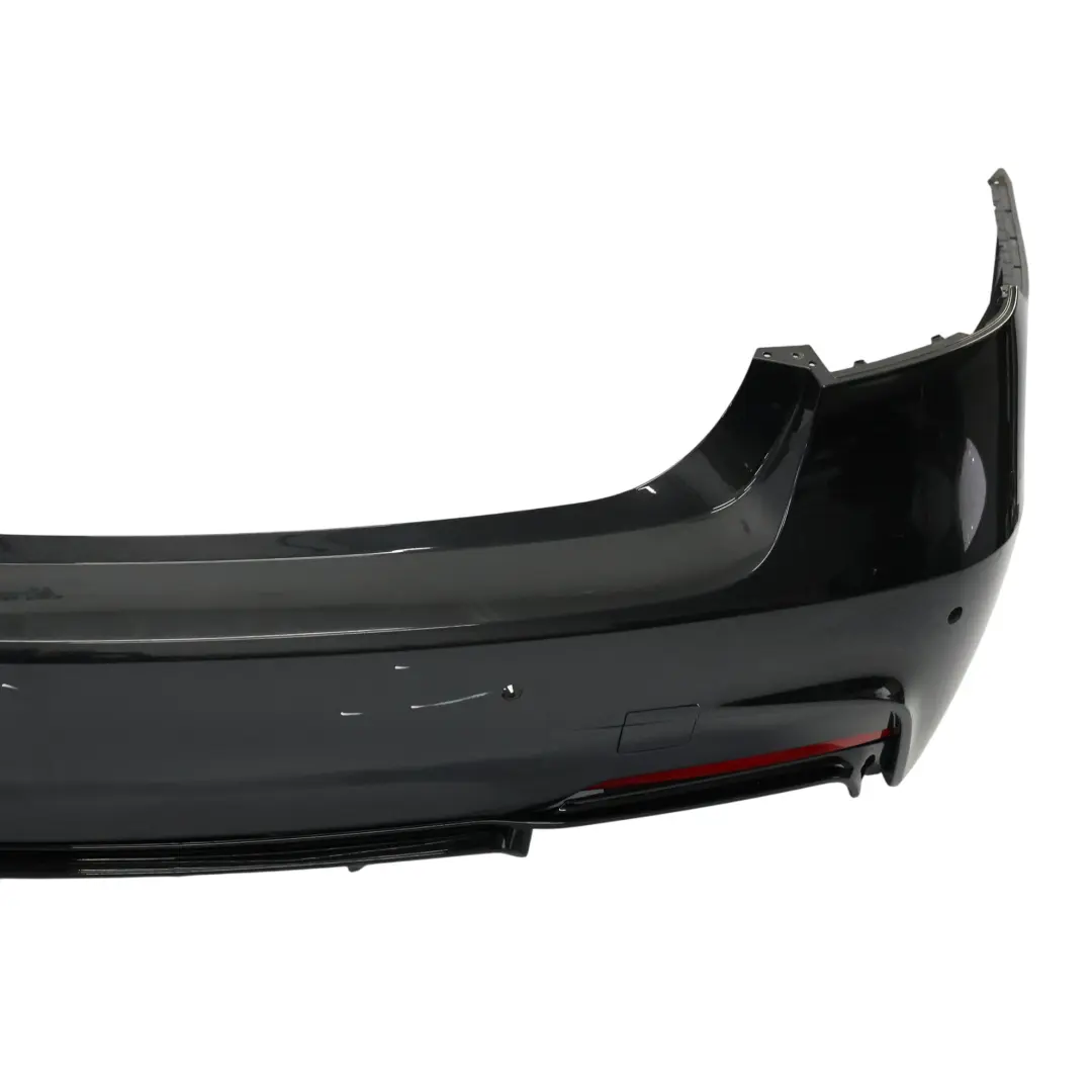 BMW F30 Bumper Rear M Sport Trim Panel PDC Black Sapphire Metallic - 475 - SKU 8056497-BS3 - Part number 8056497