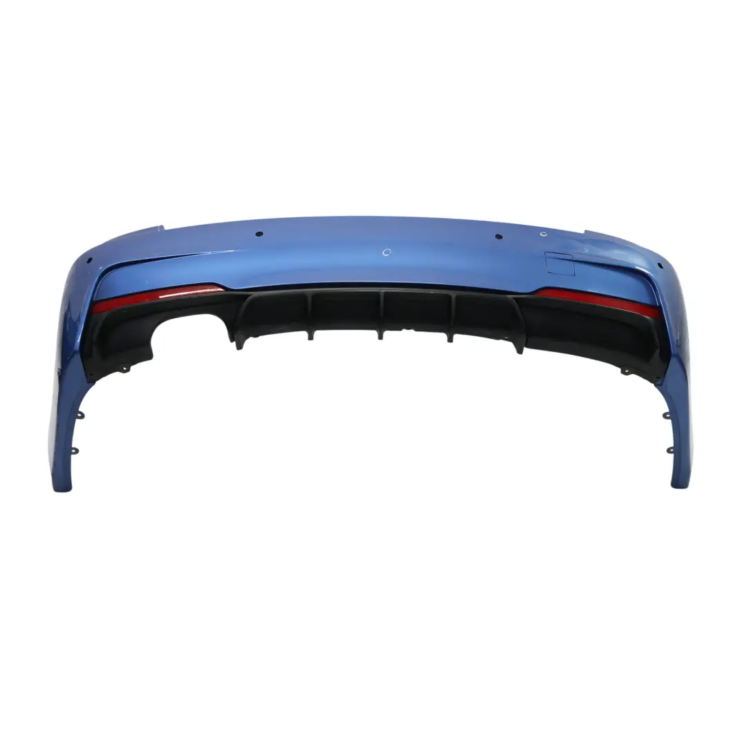 Bumper Panel M Sport Trim Cover PDC Estorilblau Estoril Blue - B45 to BMW F30 Rear with Part number 8056497 BMW F30 Rear Bumper Panel M Sport Trim Cover PDC Estorilblau Estoril Blue - B45 - SKU 8056497-EB - Part number 8056497