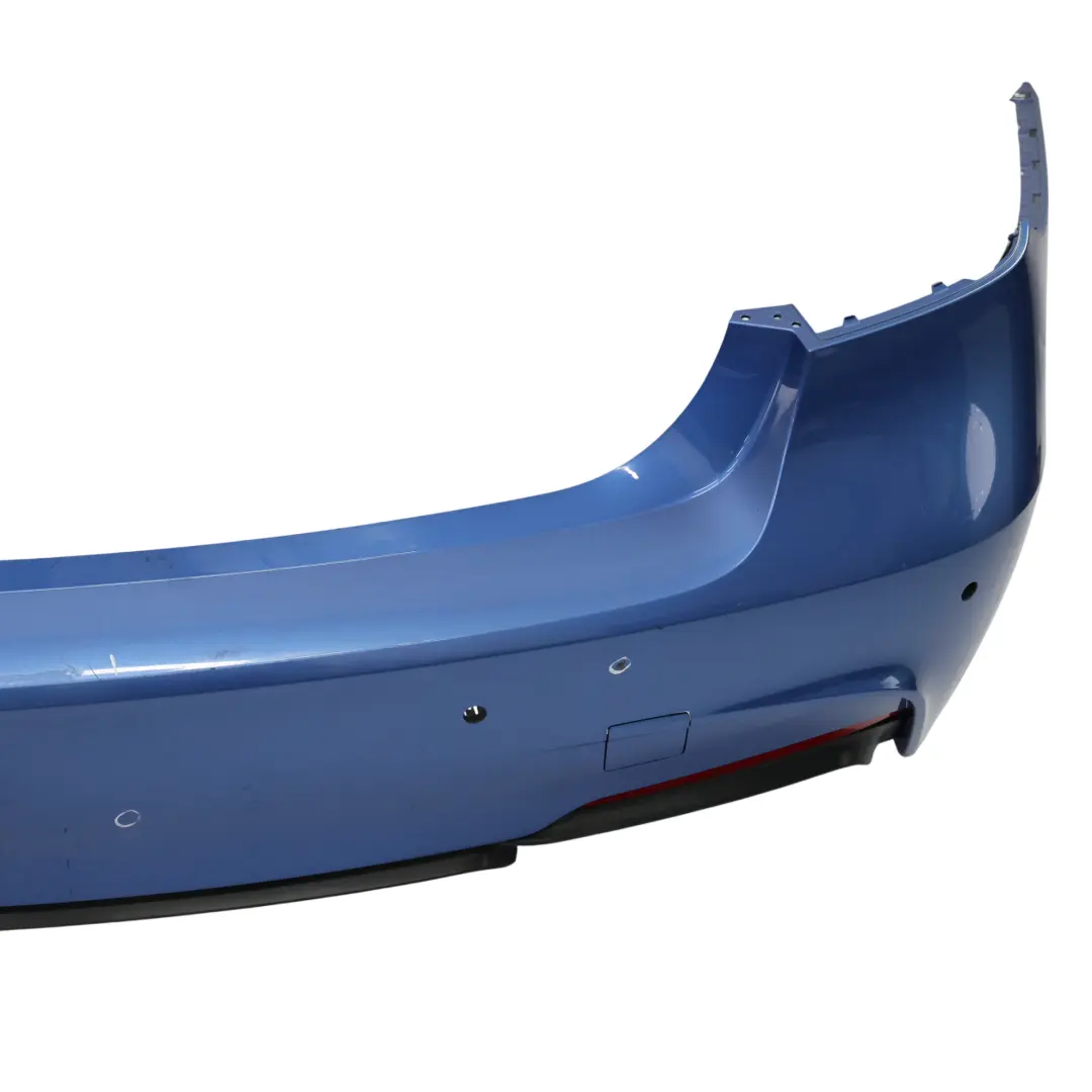 Bumper Panel M Sport Trim Cover PDC Estorilblau Estoril Blue - B45 to BMW F30 Rear with Part number 8056497 BMW F30 Rear Bumper Panel M Sport Trim Cover PDC Estorilblau Estoril Blue - B45 - SKU 8056497-EB - Part number 8056497