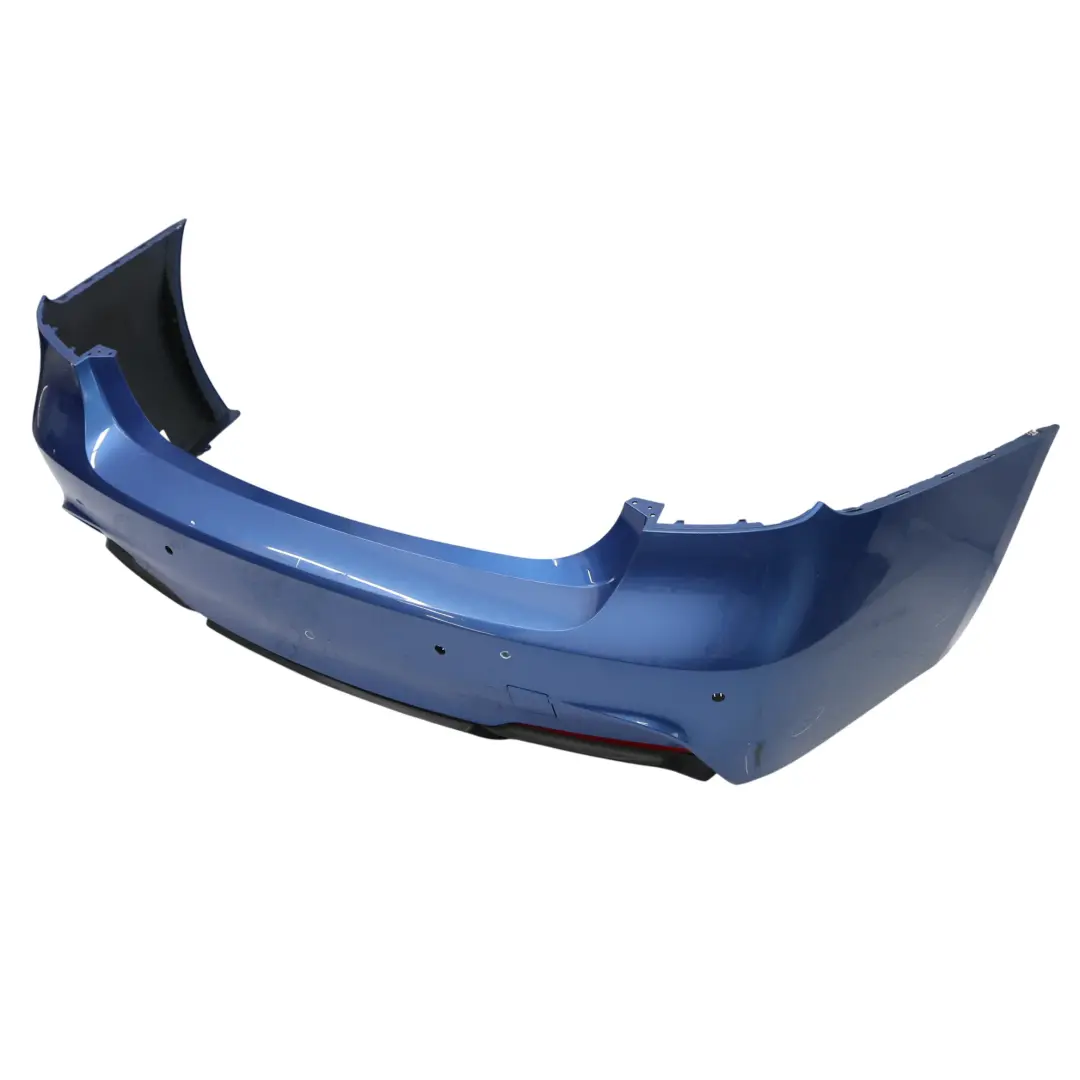 Bumper Panel M Sport Trim Cover PDC Estorilblau Estoril Blue - B45 to BMW F30 Rear with Part number 8056497 BMW F30 Rear Bumper Panel M Sport Trim Cover PDC Estorilblau Estoril Blue - B45 - SKU 8056497-EB - Part number 8056497
