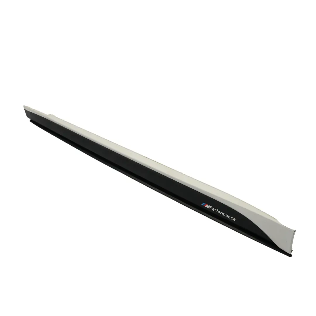 BMW F30 F31 M Sport Seitenschwellerleiste links Alpinweiss 3 Weiss - 300 - SKU 8056579-AW2 - Teilenummer 8056579