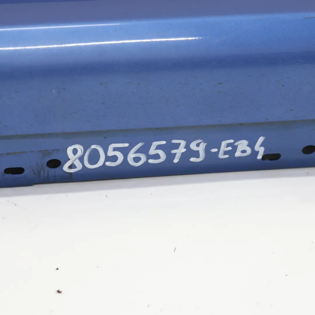  Faldón Lateral BMW F30 F31 M Sport Listón de umbral izquierdo Estoril Blue - B45 - SKU 8056579-EB4 - Número de pieza 8056579