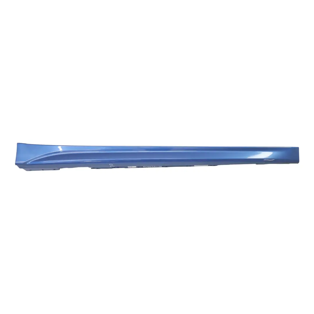 Side Skirt BMW F30 F31 Sill Strip M Sport Right O/S Estoril Blue Metallic - B45 to with Part number 8056580 Side Skirt BMW F30 F31 Sill Strip M Sport Right O/S Estoril Blue Metallic - B45 - SKU 8056580-EB4 - Part number 8056580