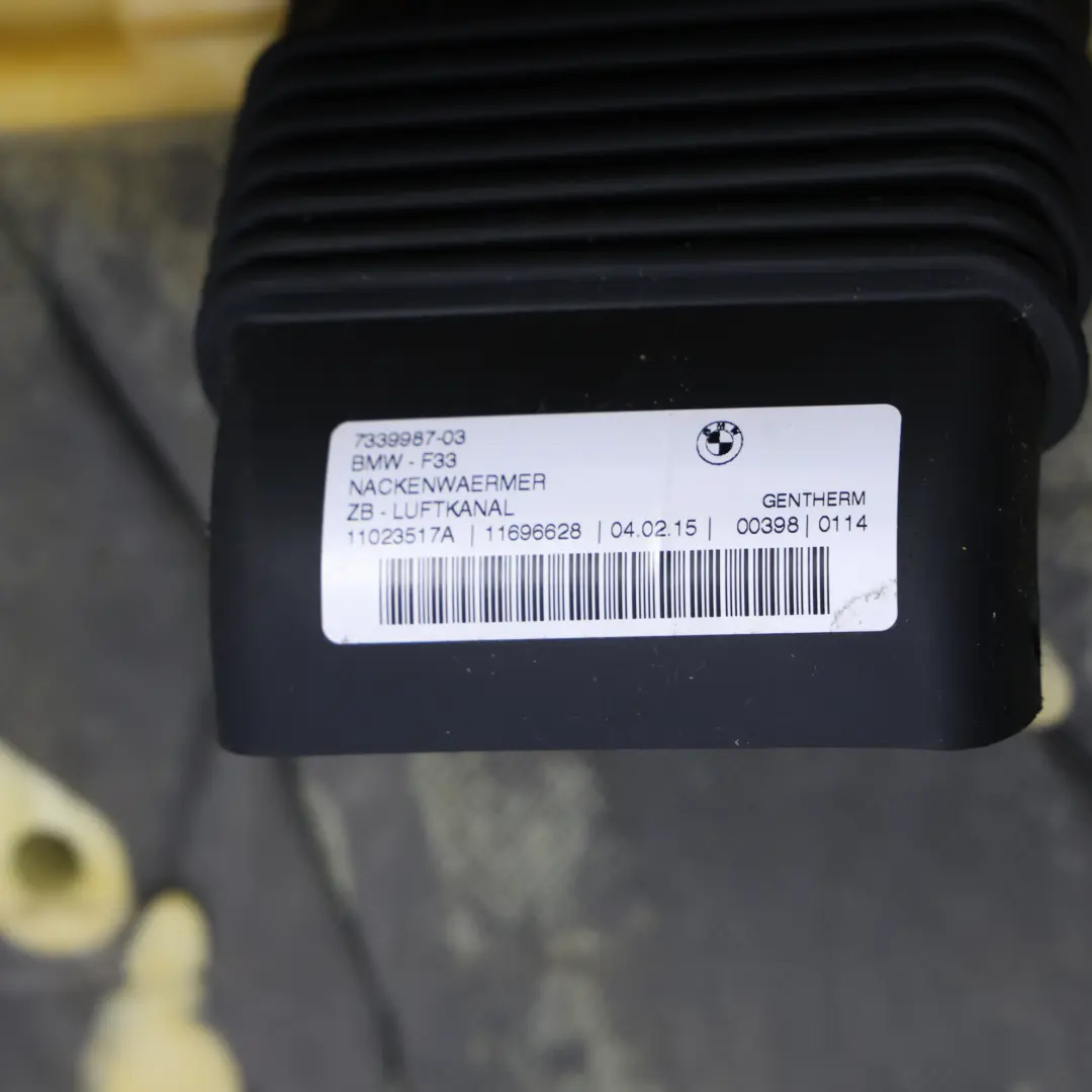 BMW F83 M4 Asiento Respaldo Calefactable Delantero Derecho Cuero Sakhir Orange - SKU 8058350 - Número de pieza 8058350