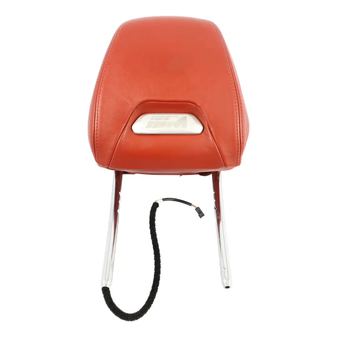 Reposacabezas Asiento Delantero Cuero Merino Sakhir Orange para BMW F83 M4 con número de pieza 8058447 BMW F83 M4 Reposacabezas Asiento Delantero Cuero Merino Sakhir Orange - SKU 8058447 - Número de pieza 8058447