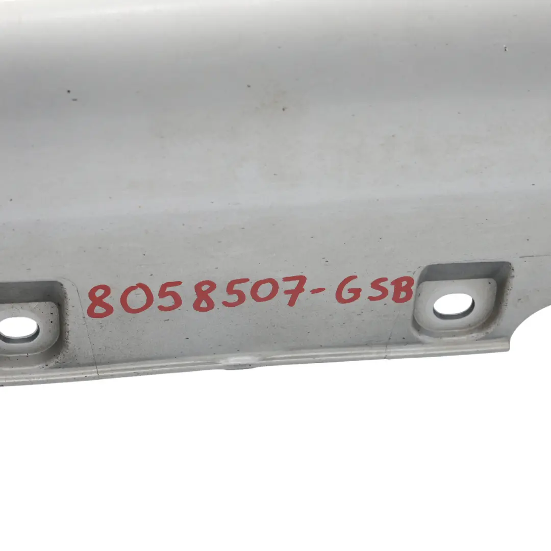 Cache De Seuil Latérale Gauche M Sport Glacier Silber Metallic - A83 pour BMW X5 F15 à propos du numéro de pièce 8058507 BMW X5 F15 Cache De Seuil Latérale Gauche M Sport Glacier Silber Metallic - A83 - SKU 8058507-GSB - Numéro de pièce 8058507