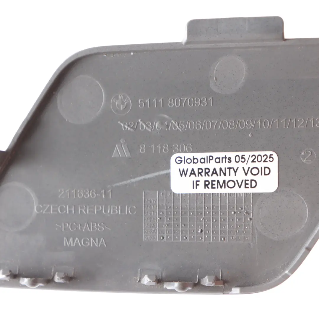 BMW F40 Front Bumper Bracket Tow Eye Cover M Sport Left N/S - SKU 8070931-BS - Part number 8070931