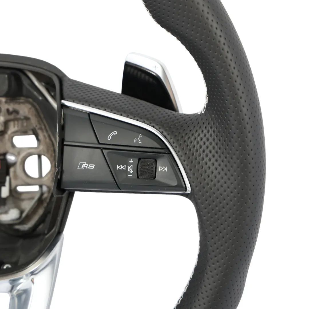  Lenkrad Audi Q3 SQ3 RSQ3 NEU Schwarz Leder Flachboden Schaltwippen - SKU 83A419091AR-1 - Teilenummer 83A419091AR