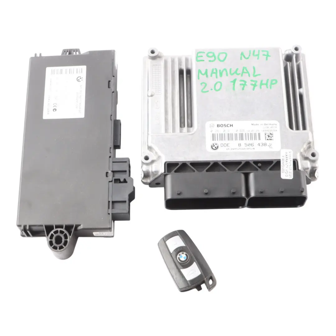 N47 177HP ECU KIT DDE CAS 3 Key to BMW E81 E87 LCI E90 E91 120d 320d with Part number 8506438 BMW E81 E87 LCI E90 E91 120d 320d N47 177HP ECU KIT DDE CAS 3 Key - SKU 8506438-1 - Part number 8506438