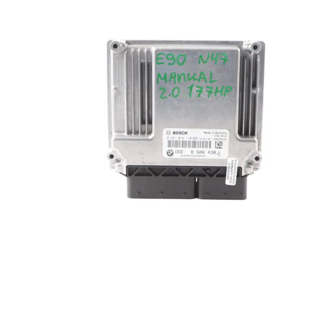 BMW E81 E87 LCI E90 E91 120d 320d N47 Commande ECU DDE CAS3 + Clé - SKU 8506438-1 - Numéro de pièce 8506438