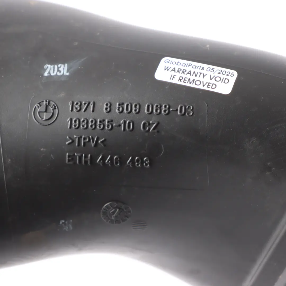 Intake Duct BMW X5 E70 LCI F15 X6 F16 Engine Tube Channel M50dX to Air with Part number 8509068 Air Intake Duct BMW X5 E70 LCI F15 X6 F16 Engine Tube Channel M50dX - SKU 8509068 - Part number 8509068