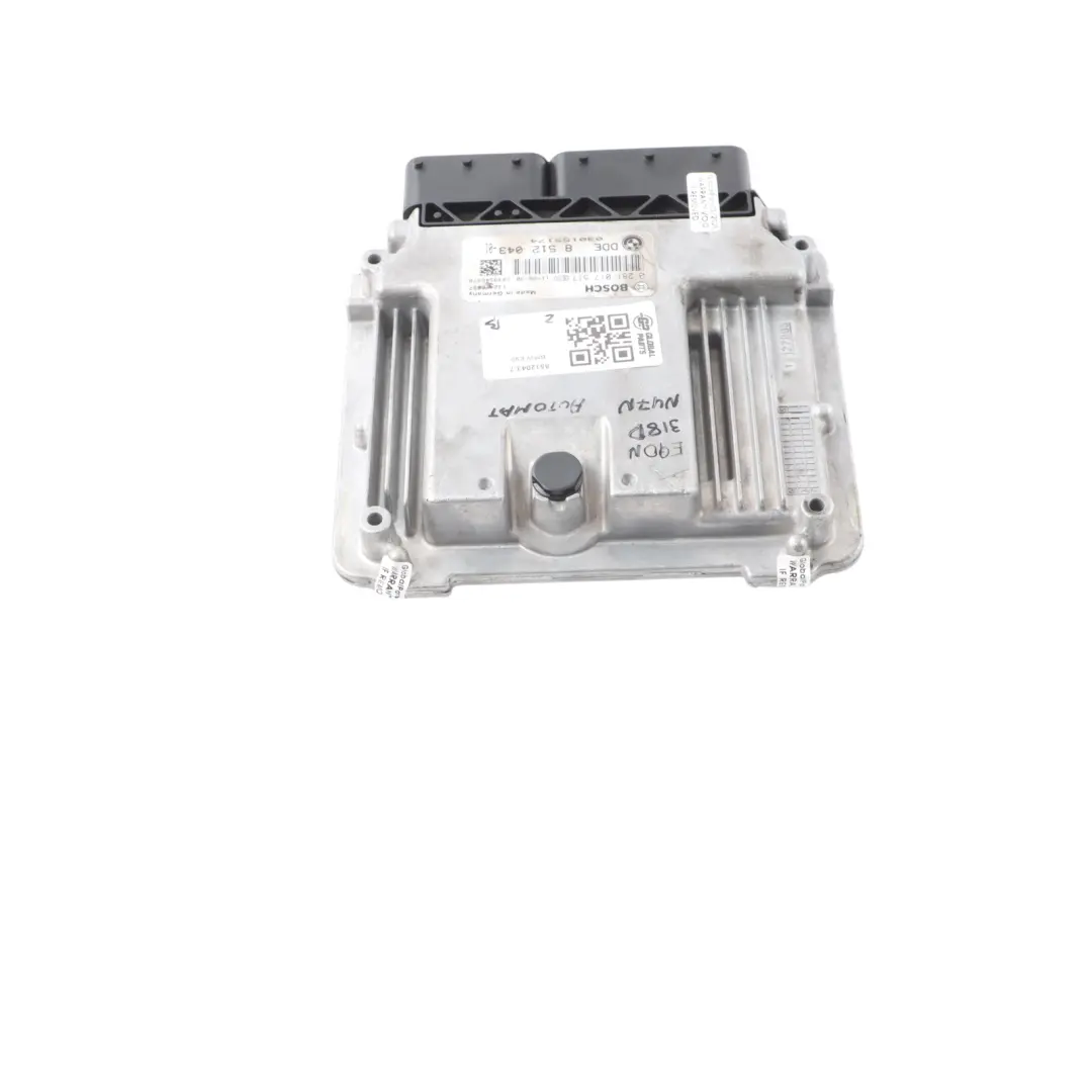 N47N 143HP Engine Control Unit ECU DDE Automatic to BMW E90 E91 LCI 318d with Part number 8512043 BMW E90 E91 LCI 318d N47N 143HP Engine Control Unit ECU DDE Automatic - SKU 8512043-7 - Part number 8512043