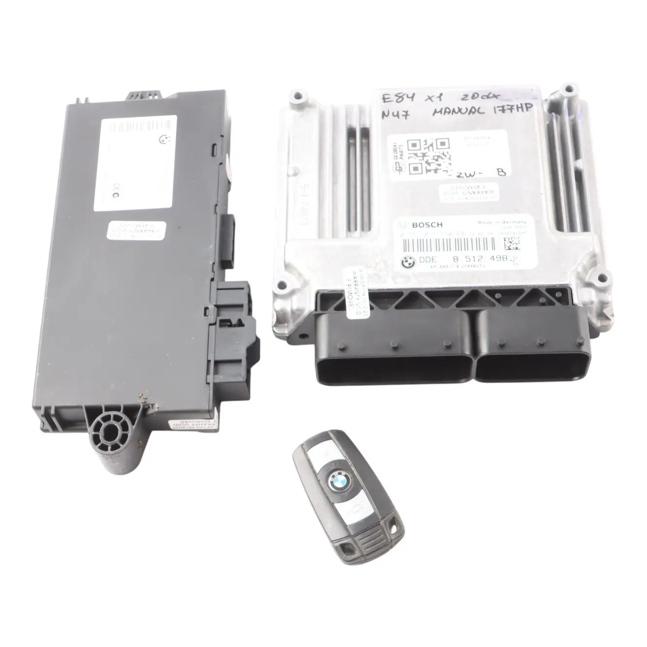 BMW E84 E90 LCI 20dX 320xd N47 177HP ECU Kit DDE 8512498 CAS3 + Key Manual