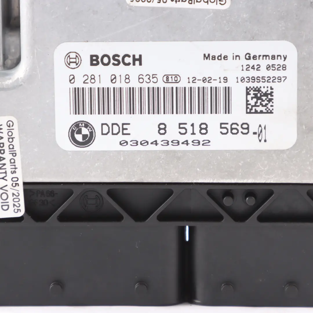 N47N 118d 318d Centralina Motore DDE Manuale per BMW F20 F21 F30 F31 con numero di parte 8518569 BMW F20 F21 F30 F31 N47N 118d 318d Centralina Motore DDE Manuale - SKU 8518569-5 - Numero di parte 8518569