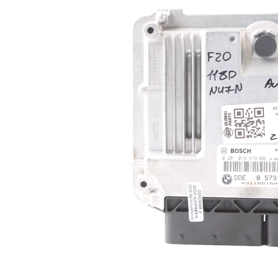 BMW F20 F30 F31 118d 318d N47N 143HP Motor Steuergerät DDE Automatik - SKU 8573258-12 - Teilenummer 8573258
