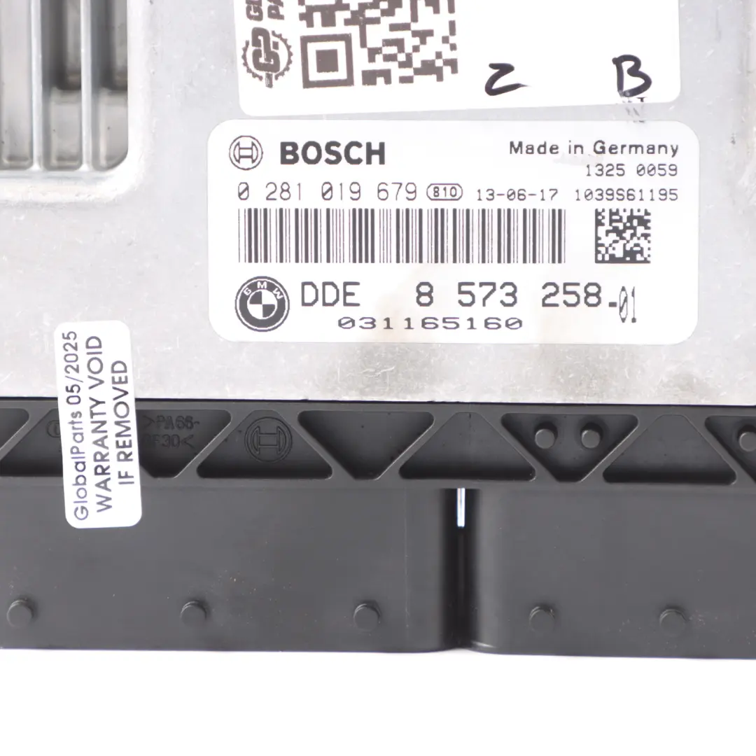 N47N 143HP Motor Steuergerät DDE Automatik für BMW F20 F30 F31 118d 318d mit Teilenummer 8573258 BMW F20 F30 F31 118d 318d N47N 143HP Motor Steuergerät DDE Automatik - SKU 8573258-12 - Teilenummer 8573258