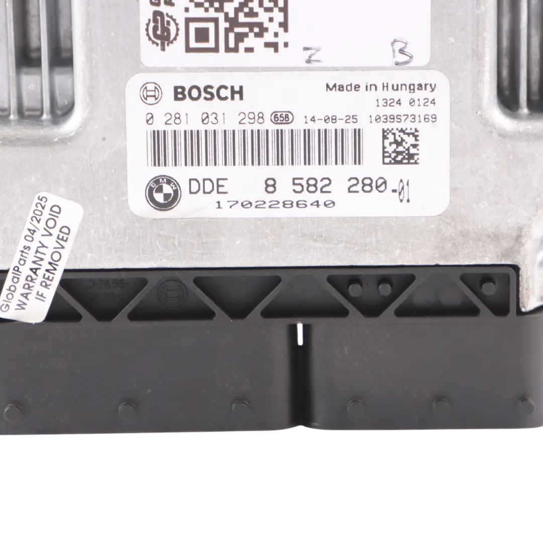 BMW F20 F30 F31 118d 318d N47N 143HP Engine Unit ECU DDE Kit 8582280 Manual - SKU 8582280-10 - Part number 8576341