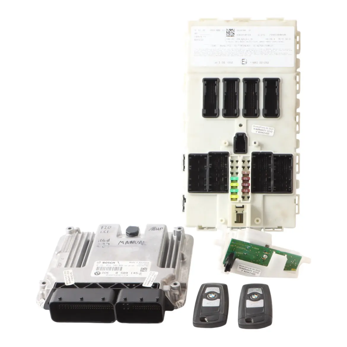 BMW F20 LCI 116d B37 Engine ECU Kit DDE FEM + 2 Keys + Lock 8589145 Manual