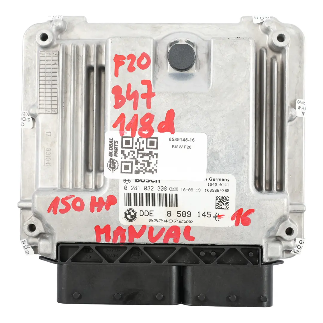 B47 150HP Sterownik Silnika ECU DDE do BMW F20 F21 F30 F31 118D 318D o numerze 8473185 BMW F20 F21 F30 F31 118D 318D B47 150HP Sterownik Silnika ECU DDE - SKU 8589145-16 - Numer Części 8473185