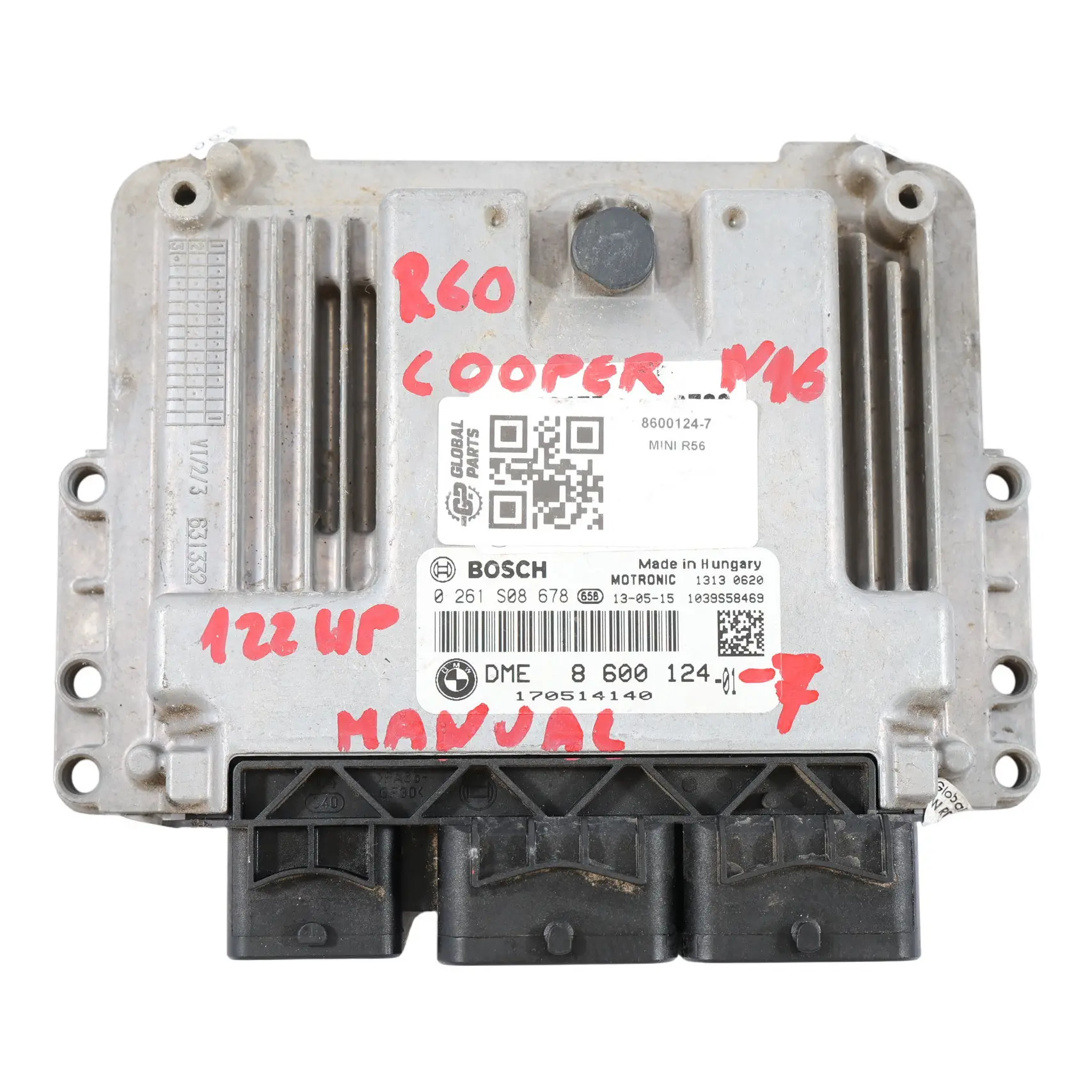 Mini Cooper R56 LCI R60 N16 122HP Unité Contrôle Moteur ECU DME 8600124 Manuel