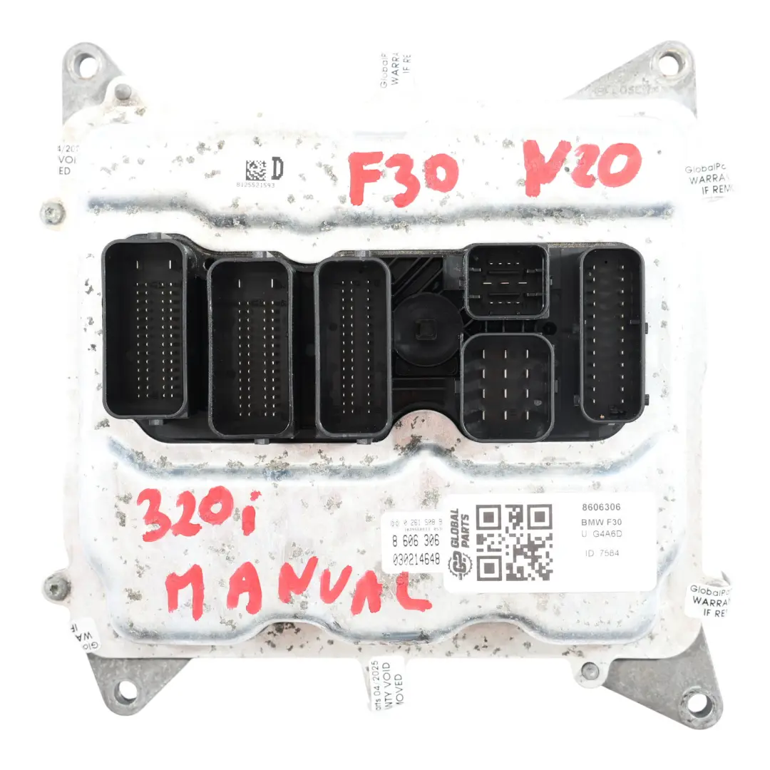 184PS Benziner N20 Motor Steuer Gerät ECU DME für BMW F10 F11 F30 mit Teilenummer 8606306 BMW F10 F11 F30 184PS Benziner N20 Motor Steuer Gerät ECU DME - SKU 8606306 - Teilenummer 8606306