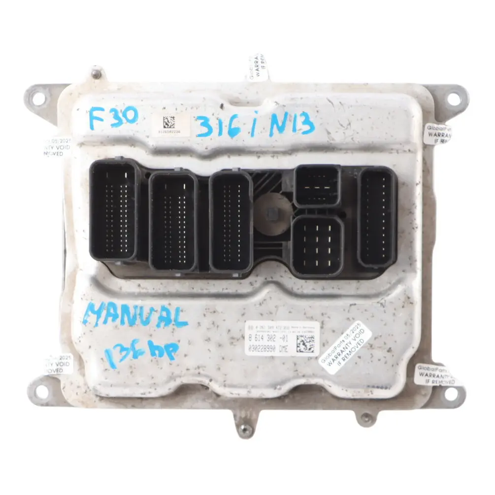 Control Unit ECU Module DME Manual to BMW F20 F21 F30 116i 316i N13 Engine with Part number 8614302 BMW F20 F21 F30 116i 316i N13 Engine Control Unit ECU Module DME Manual - SKU 8614302-2 - Part number 8614302