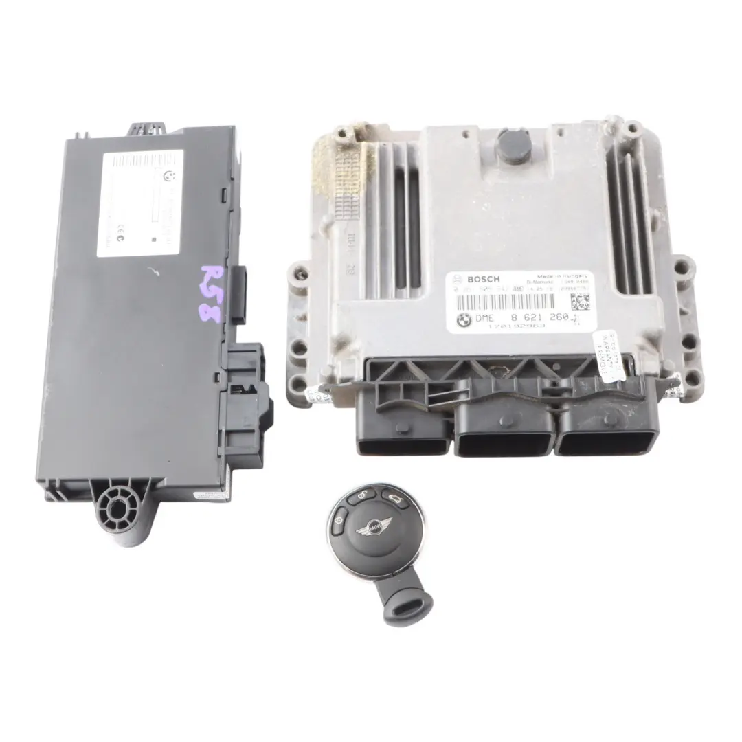 ECU Kit DME CAS3 + Key Manual to Mini Cooper S R58 R60 N18 184 HP Engine with Part number 8621260 Mini Cooper S R58 R60 N18 184 HP Engine ECU Kit DME CAS3 + Key Manual - SKU 8621260-2 - Part number 8621260