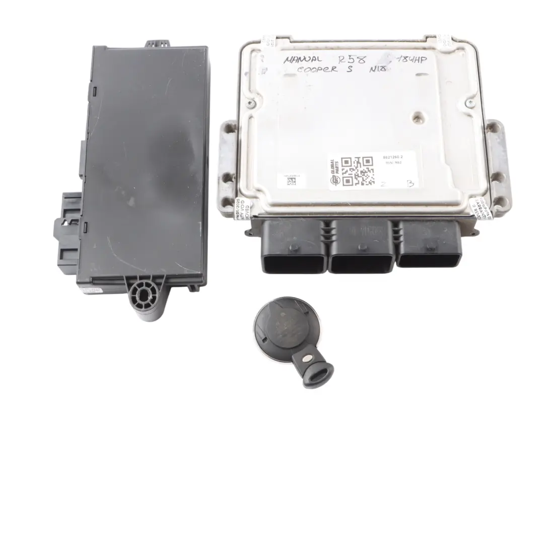 ECU Kit DME CAS3 + Key Manual to Mini Cooper S R58 R60 N18 184 HP Engine with Part number 8621260 Mini Cooper S R58 R60 N18 184 HP Engine ECU Kit DME CAS3 + Key Manual - SKU 8621260-2 - Part number 8621260