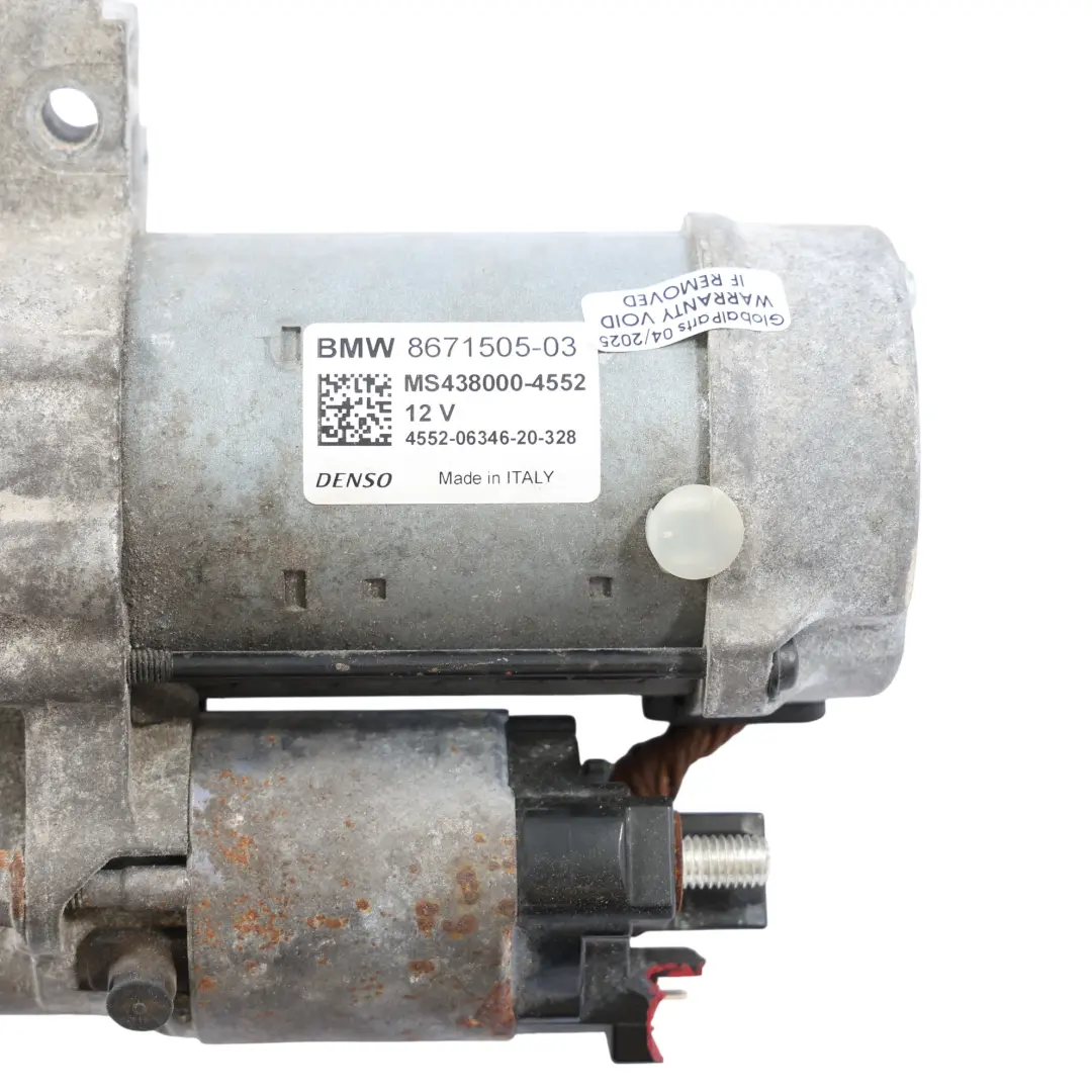 Motorino Di Avviamento per BMW F97 F98 G01 G02 G20 G30 con numero di parte 8671505 BMW F97 F98 G01 G02 G20 G30 Motorino Di Avviamento - SKU 8671505-1 - Numero di parte 8671505