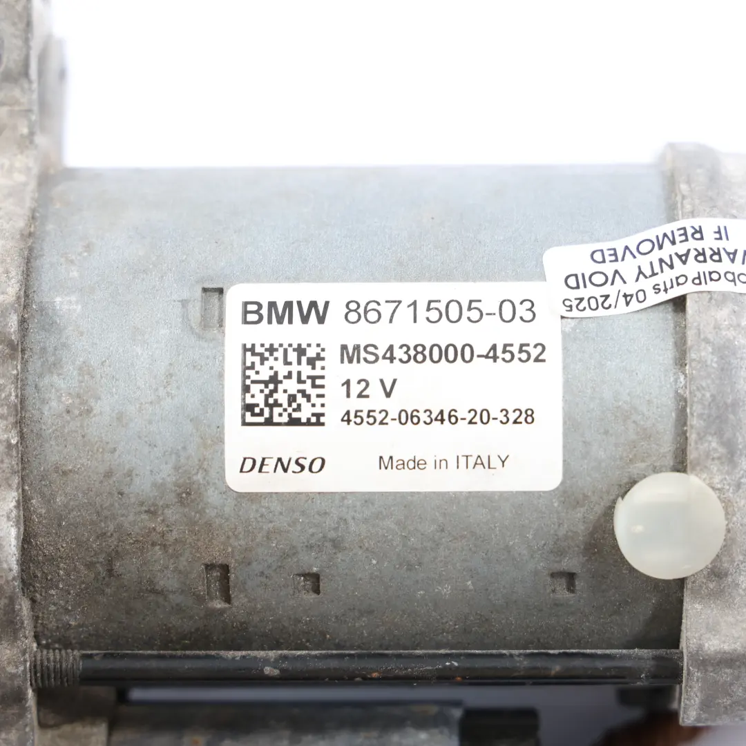 Motorino Di Avviamento per BMW F97 F98 G01 G02 G20 G30 con numero di parte 8671505 BMW F97 F98 G01 G02 G20 G30 Motorino Di Avviamento - SKU 8671505-1 - Numero di parte 8671505