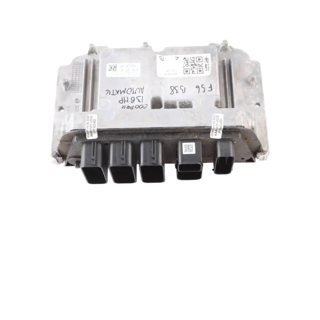 B38 136HP Petrol Engine Control Unit ECU DME 8691827 Automatic to Mini Cooper F56 with Part number 8655106 Mini Cooper F56 B38 136HP Petrol Engine Control Unit ECU DME 8691827 Automatic - SKU 8691827-4 - Part number 8655106