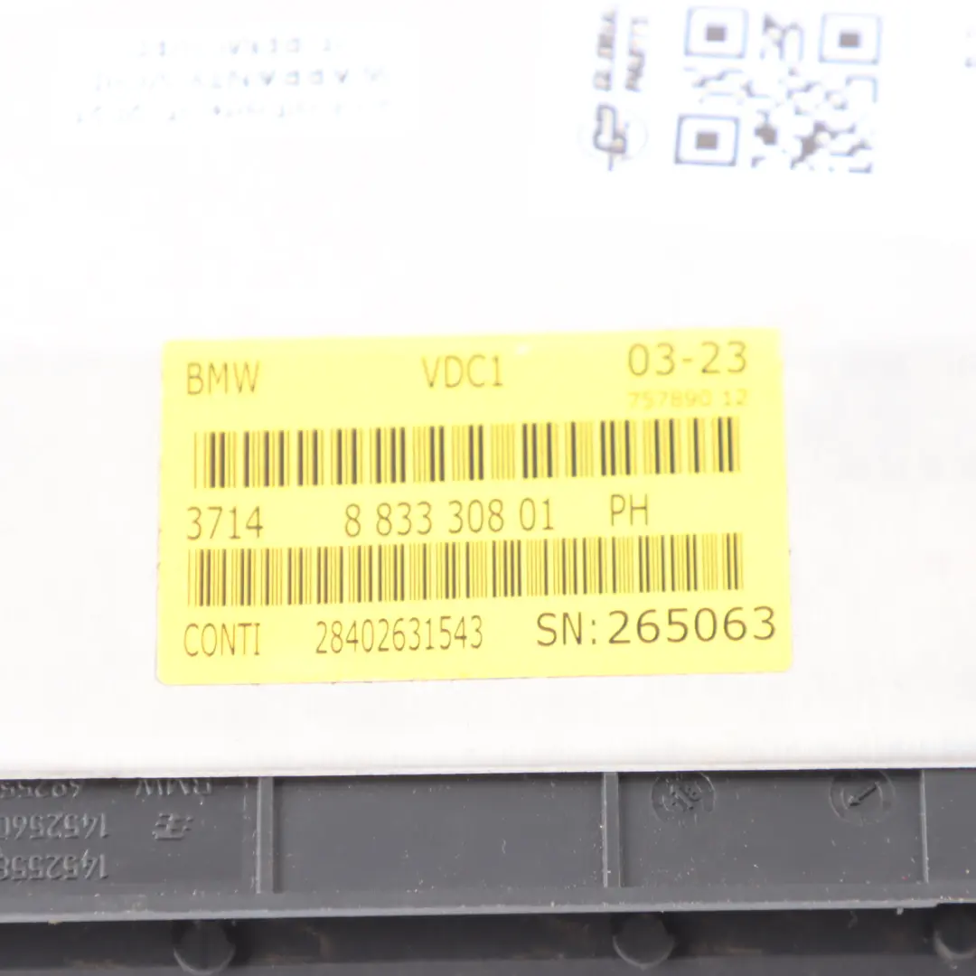 VDC Suspension Control Unit Module ECU to BMW X3 F25 with Part number 8833308 BMW X3 F25 VDC Suspension Control Unit Module ECU - SKU 8833308 - Part number 8833308