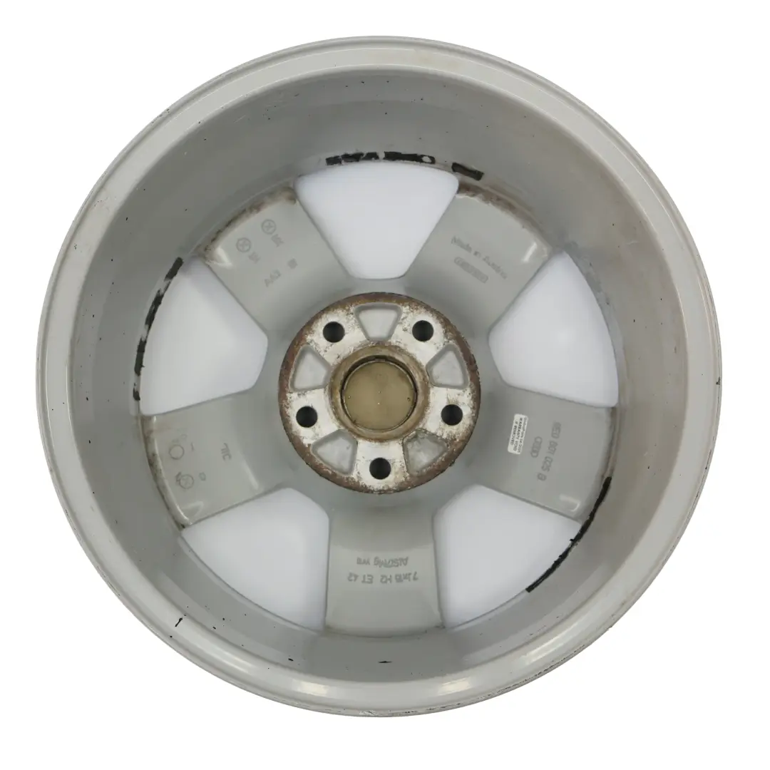 Srebrna Felga Aluminiowa 16" ET:42 7J do Audi A4 B7 8E o numerze 8E0601025B Audi A4 B7 8E Srebrna Felga Aluminiowa 16" ET:42 7J - SKU 8E0601025B-5 - Numer Części 8E0601025B
