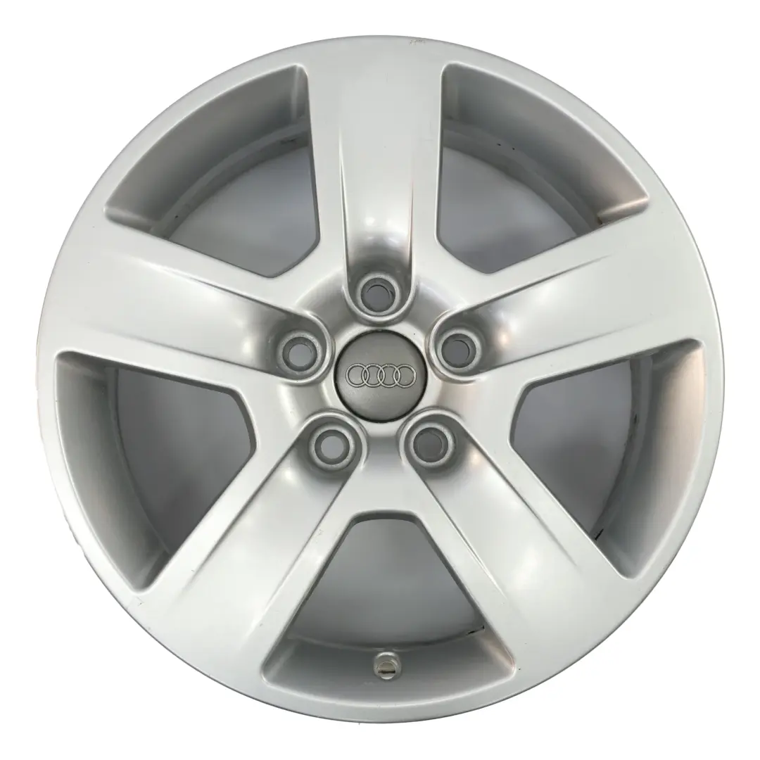 Silberne Leichtmetallfelge 16" ET:42 7J Sternspeiche für Audi A4 B7 8E mit Teilenummer 8E0601025B Audi A4 B7 8E Silberne Leichtmetallfelge 16" ET:42 7J Sternspeiche - SKU 8E0601025B-6 - Teilenummer 8E0601025B
