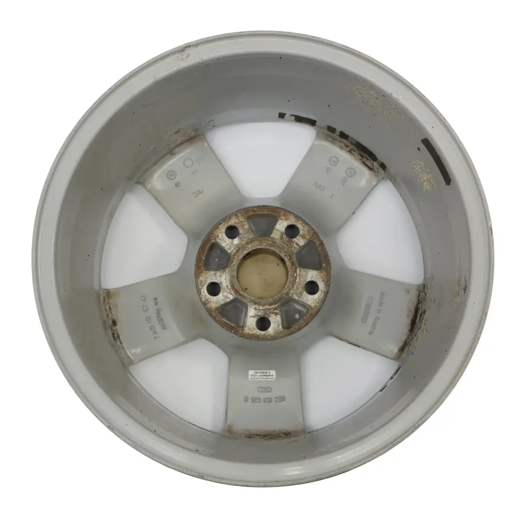 Alloy Wheel Rim 16" ET:42 7J Star Spoke to Audi A4 B7 8E Silver with Part number 8E0601025B Audi A4 B7 8E Silver Alloy Wheel Rim 16" ET:42 7J Star Spoke - SKU 8E0601025B-7 - Part number 8E0601025B