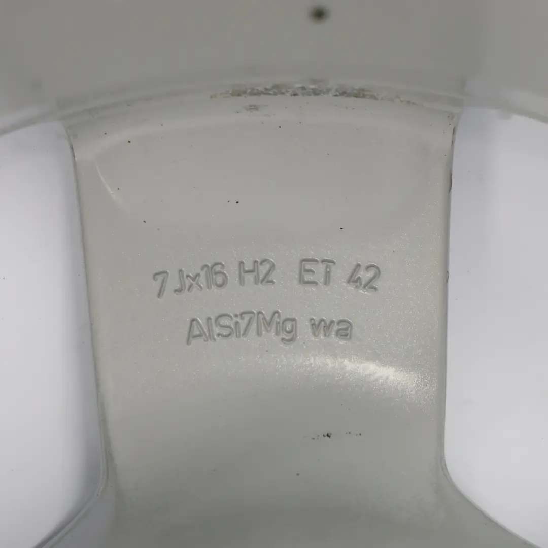 Audi A4 B7 8E Silver Alloy Wheel Rim 16" ET:42 7J Star Spoke - SKU 8E0601025B-8 - Part number 8E0601025B