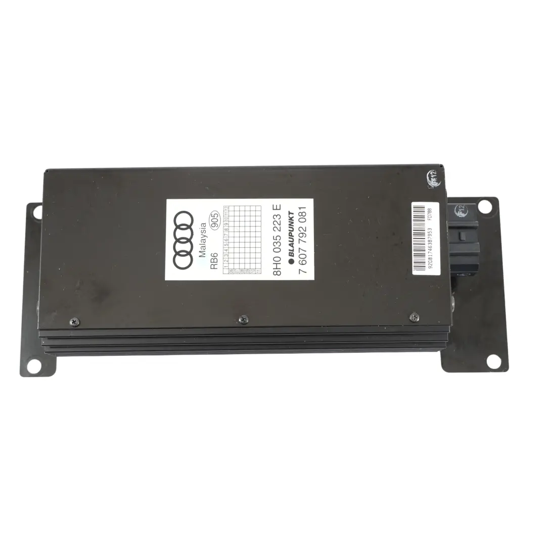 Audi A4 B7 Convertible Altavoz Trasero Amplificador Blaupunkt Derecho - SKU 8H0035223E - Número de pieza 8H0035223E
