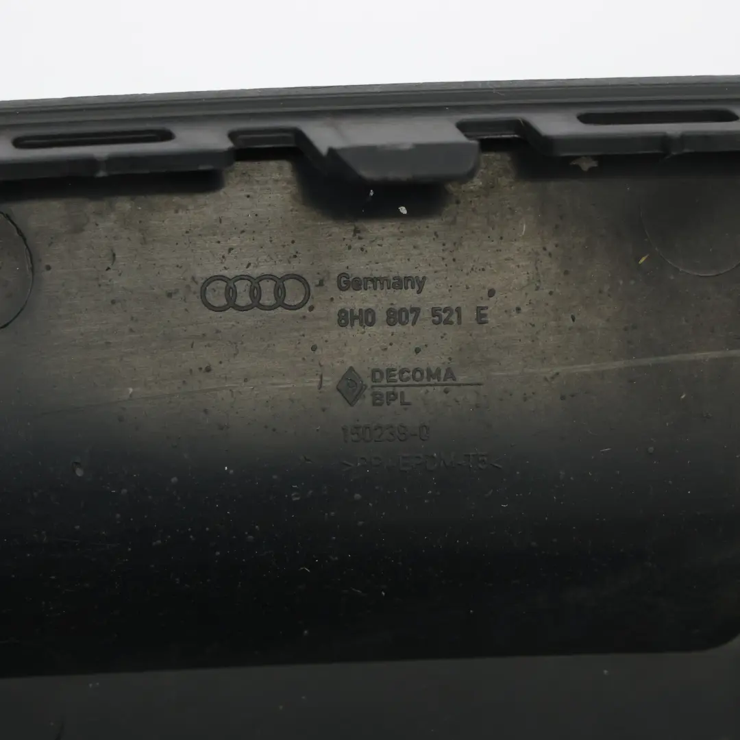 Panneau Central Inférieur Diffuseur De Pare-Chocs Arrière pour Audi A4 B7 à propos du numéro de pièce 8H0807521E Audi A4 B7 Panneau Central Inférieur Diffuseur De Pare-Chocs Arrière - SKU 8H0807521E - Numéro de pièce 8H0807521E