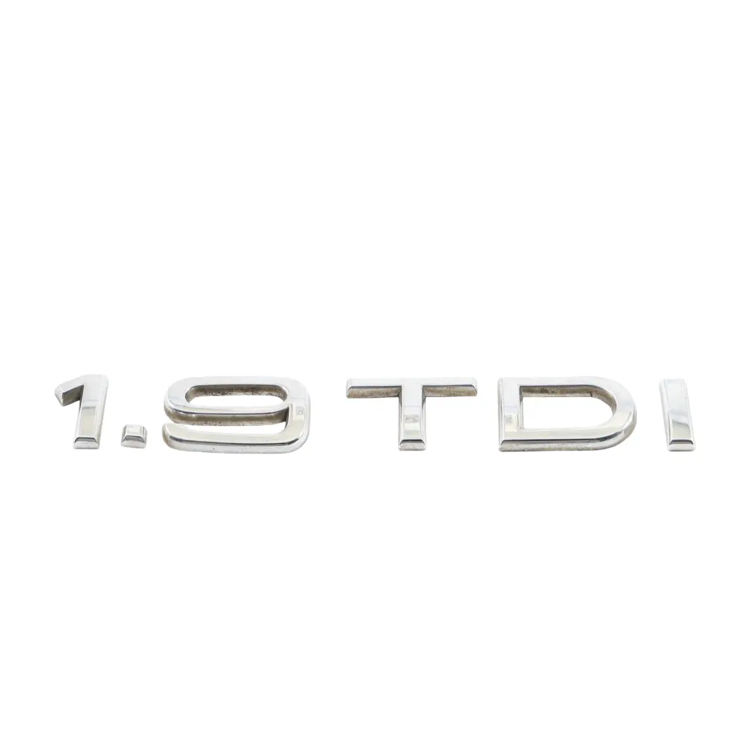Trunk Hatch Boot Badge Emblem 1.9 TDI Lettering Chrome to Audi A3 8P with Part number 8H0853743D Audi A3 8P Trunk Hatch Boot Badge Emblem 1.9 TDI Lettering Chrome - SKU 8H0853743D - Part number 8H0853743D