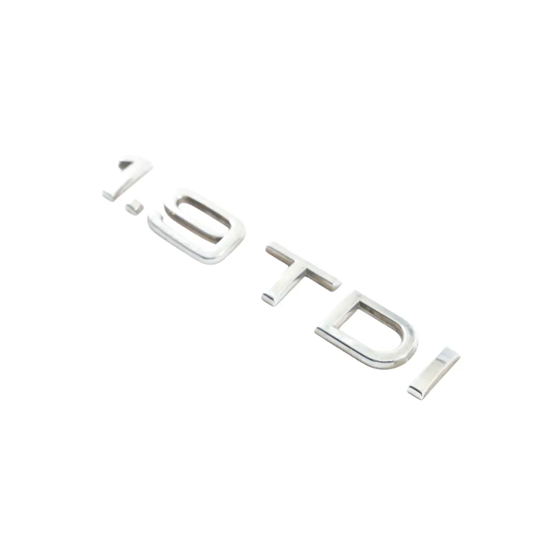 Emblemat Klapy Bagażnika Napis 1.9 TDI Chrom do Audi A3 8P o numerze 8H0853743D Audi A3 8P Emblemat Klapy Bagażnika Napis 1.9 TDI Chrom - SKU 8H0853743D - Numer Części 8H0853743D