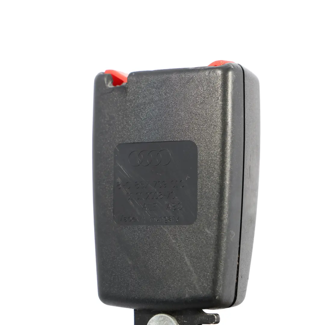Hebilla De Cinturón De Seguridad Trasera Izquierda para Audi A4 B7 Cabrio con número de pieza 8H0857739 Audi A4 B7 Cabrio Hebilla De Cinturón De Seguridad Trasera Izquierda - SKU 8H0857739 - Número de pieza 8H0857739