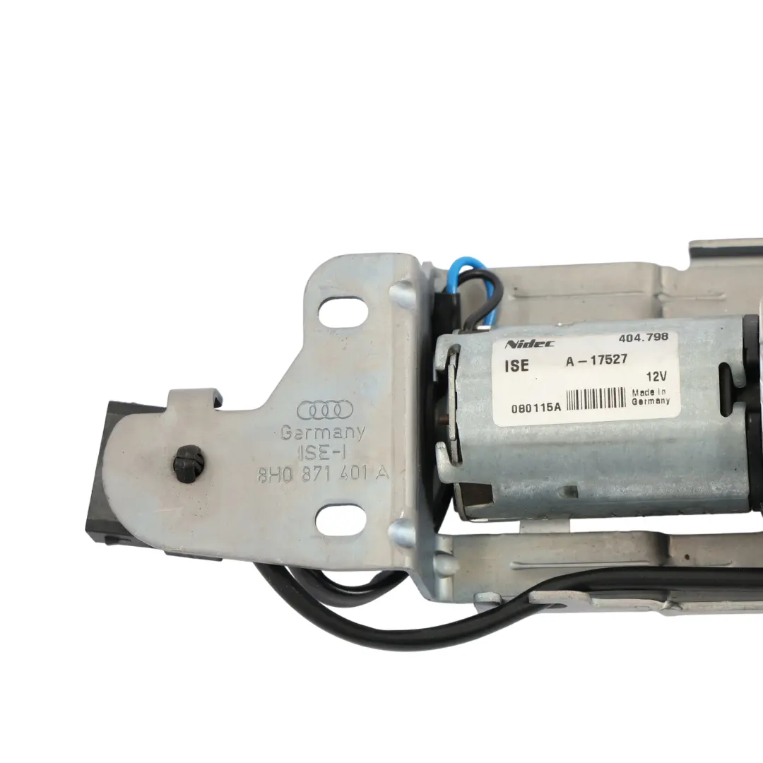 Zamek Mechanizm Rygiel Dachu do Audi A4 B7 Cabriolet o numerze 8H0871401A Audi A4 B7 Cabriolet Zamek Mechanizm Rygiel Dachu - SKU 8H0871401A - Numer Części 8H0871401A