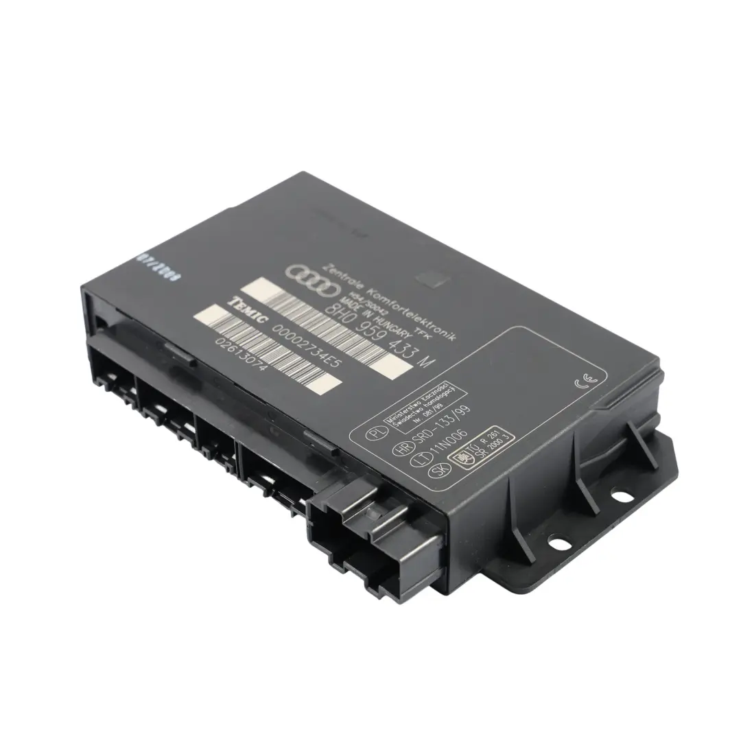 Body Comfort Control Module BCM Unit ECU to Audi A4 B7 with Part number 8H0959433M Audi A4 B7 Body Comfort Control Module BCM Unit ECU - SKU 8H0959433M - Part number 8H0959433M