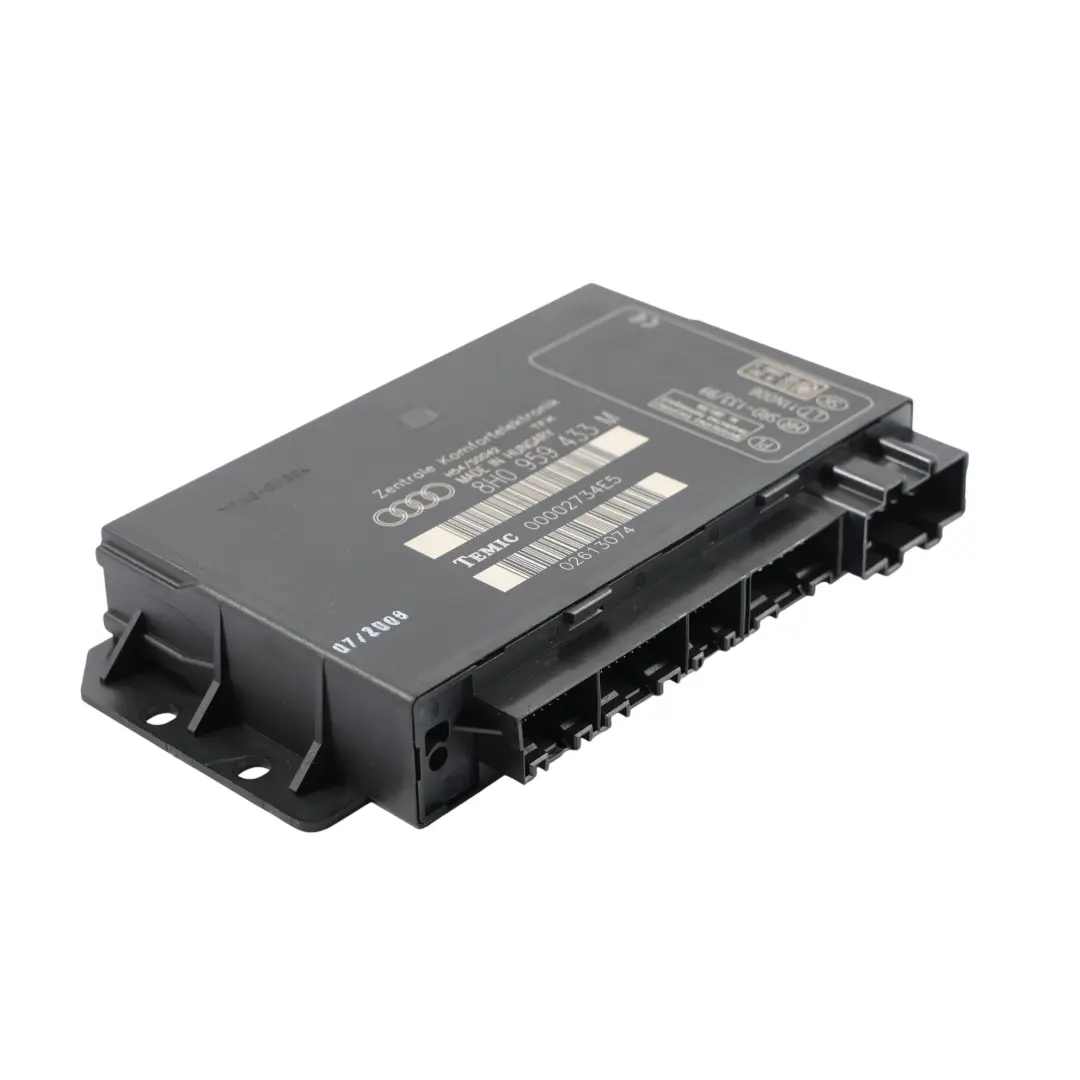 Módulo De Control De Confort De La Carrocería BCM ECU para Audi A4 B7 con número de pieza 8H0959433M Audi A4 B7 Módulo De Control De Confort De La Carrocería BCM ECU - SKU 8H0959433M - Número de pieza 8H0959433M