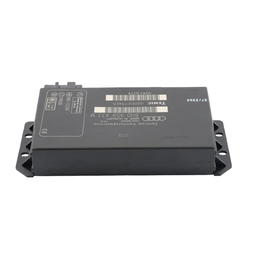 Modulo Di Controllo Del Comfort Del Corpo BCM Unità ECU per Audi A4 B7 con numero di parte 8H0959433M Audi A4 B7 Modulo Di Controllo Del Comfort Del Corpo BCM Unità ECU - SKU 8H0959433M - Numero di parte 8H0959433M