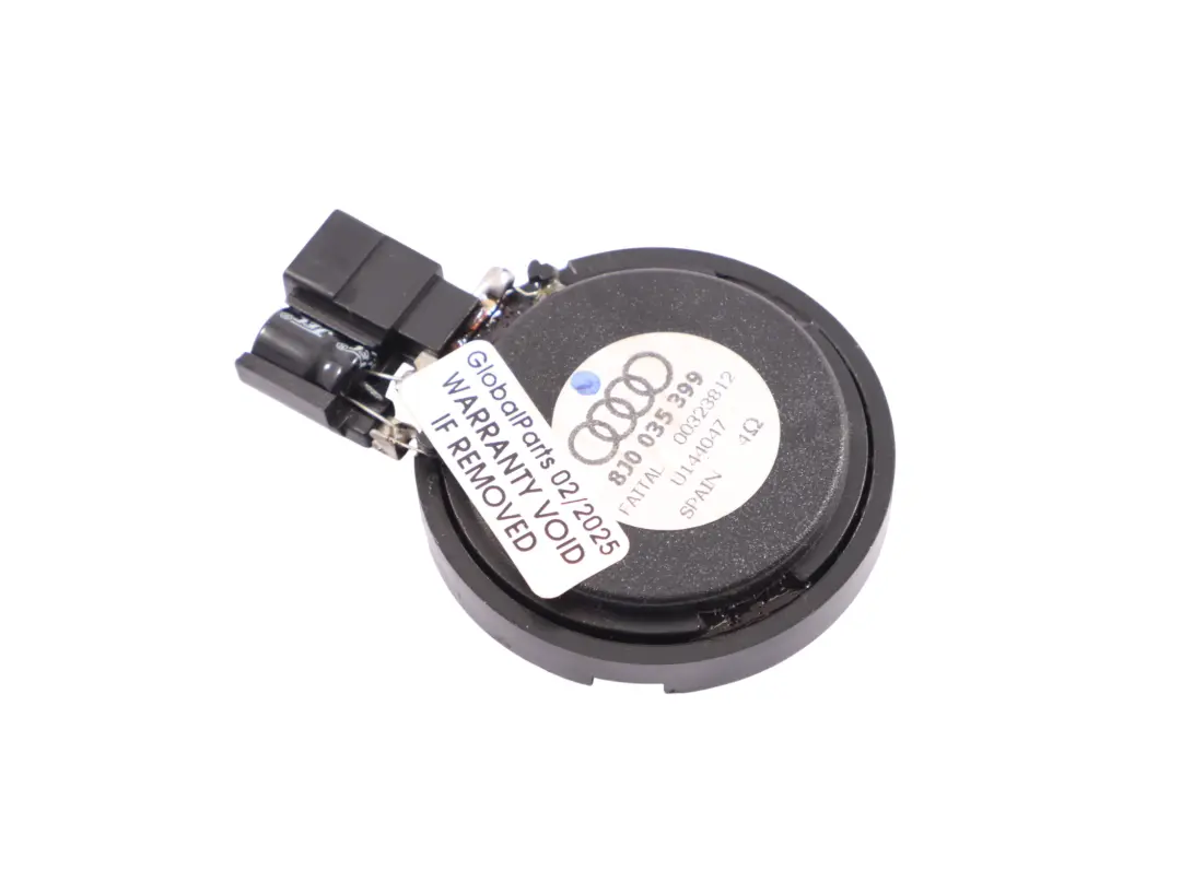 Altoparlante Tweeter Anteriore Sinistro Destro per Audi TT 8J con numero di parte 8J0035399 Audi TT 8J Altoparlante Tweeter Anteriore Sinistro Destro - SKU 8J0035399 - Numero di parte 8J0035399