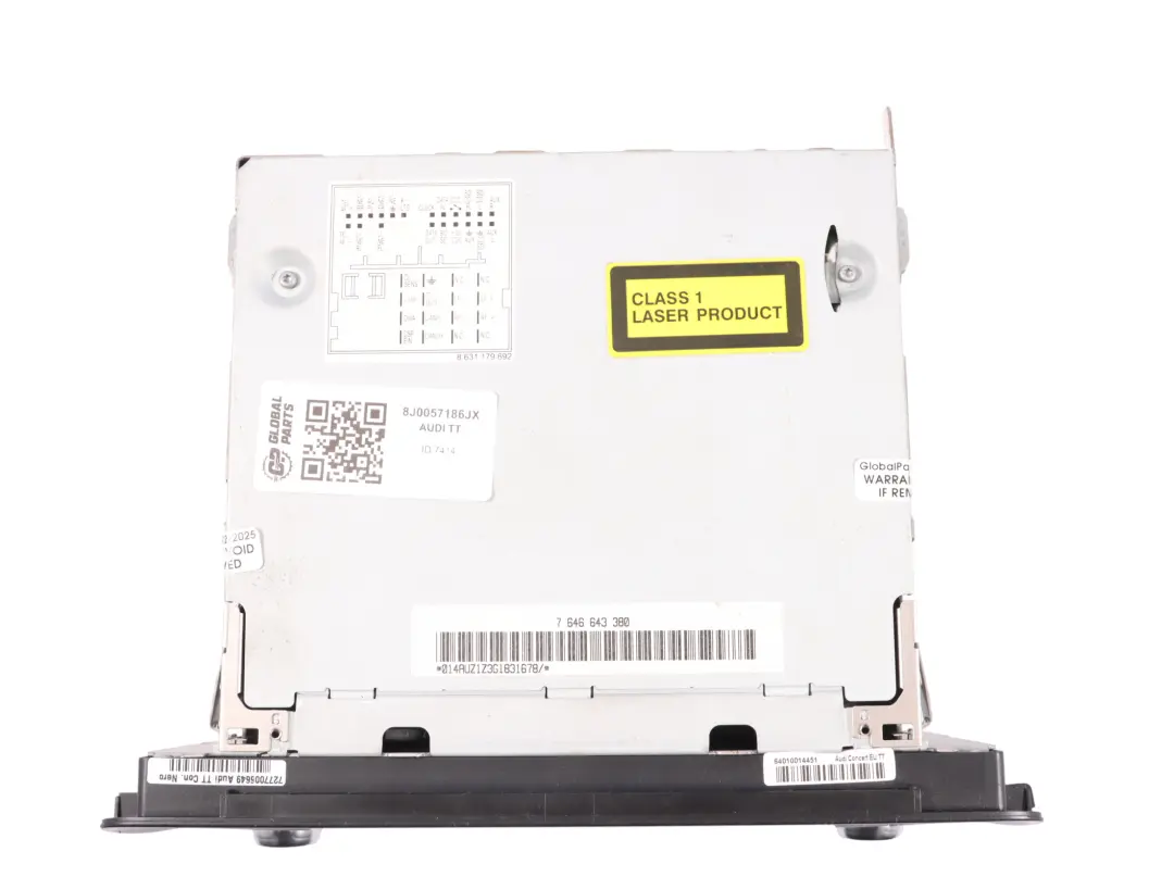 Audi TT 8J Radioodtwarzacz Radio CD 8J0035186J - SKU 8J0057186JX - Numer Części 8J0057186JX
